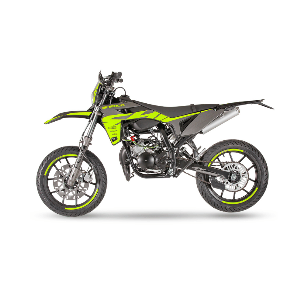 New 2024 Sherco SM R Silver 50cc Supermoto Bike Road and Trials