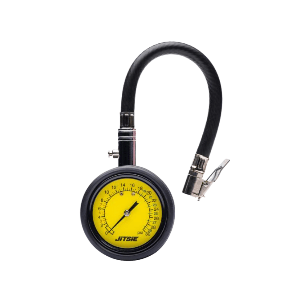 Jitsie Tyre Pressure Gauge Analog - Hose - Road and Trials