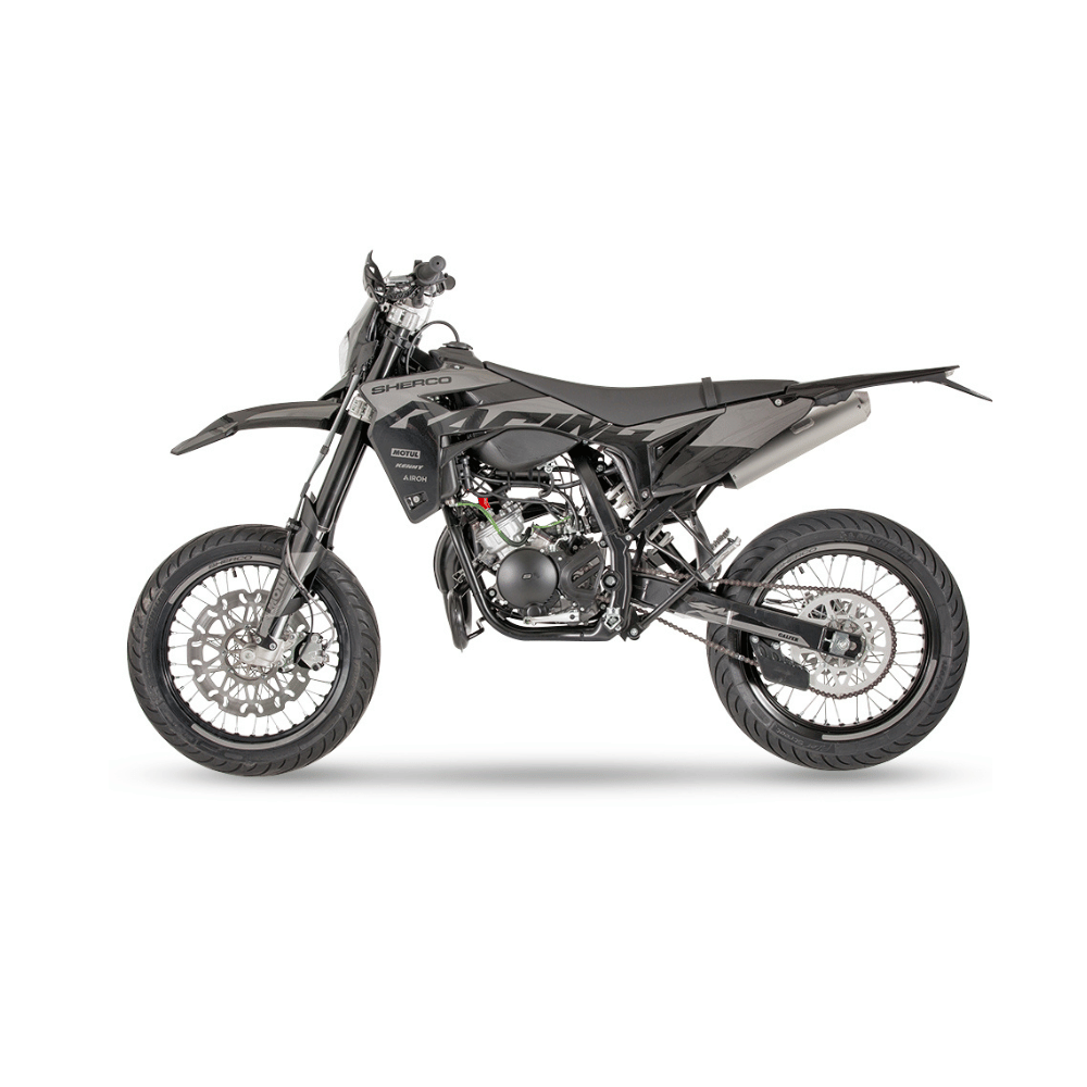 New Sherco SM-RS Blackmoon 50cc Supermoto Bike Road and Trials