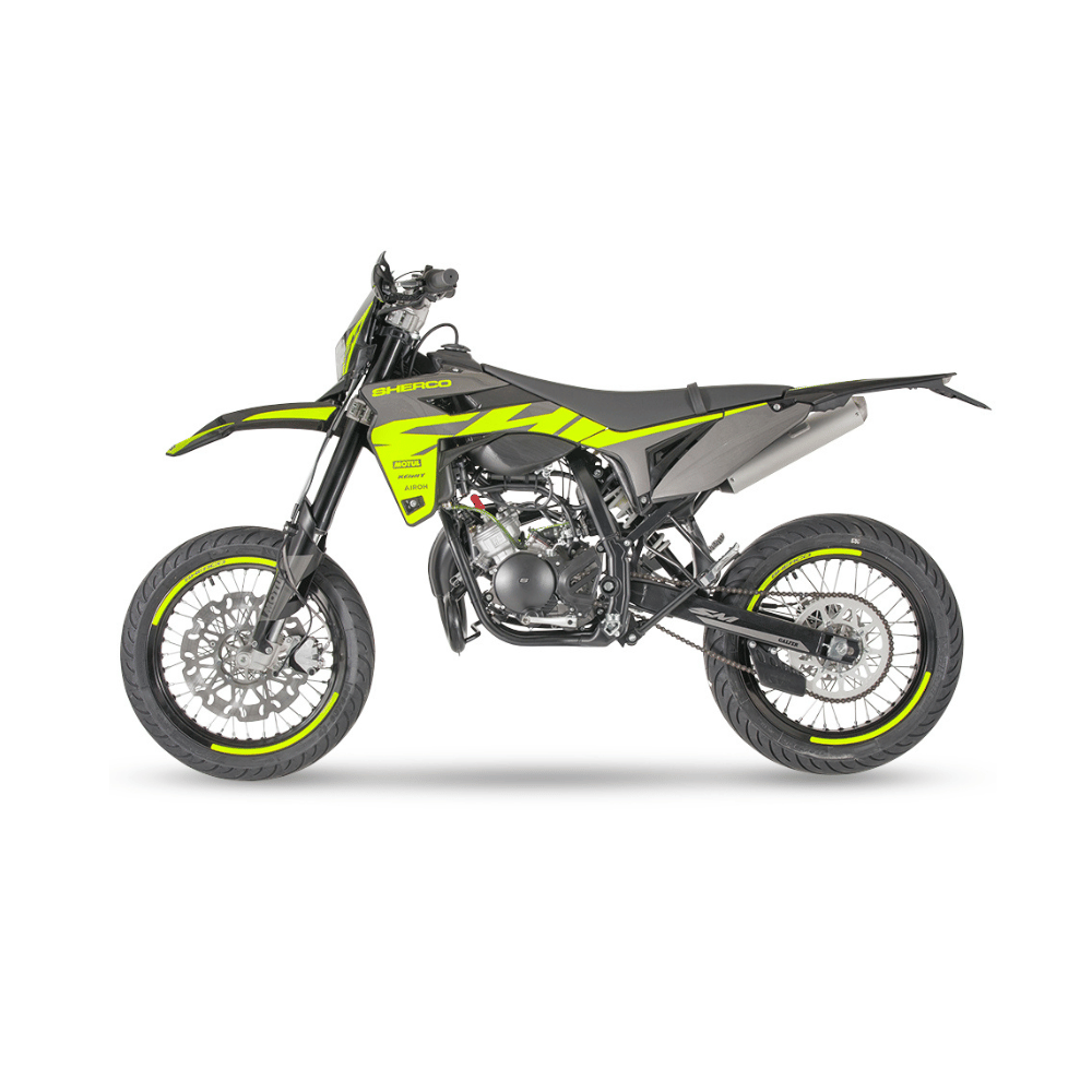 Sherco SM-RS Silver 50cc Supermoto Bike