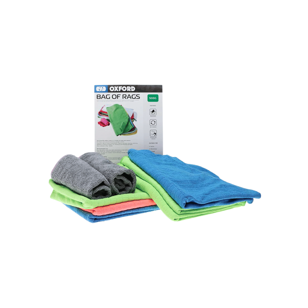 Oxford Rag Oxford Products Bag Of Rags Cleaning Cloths | Road and Trials