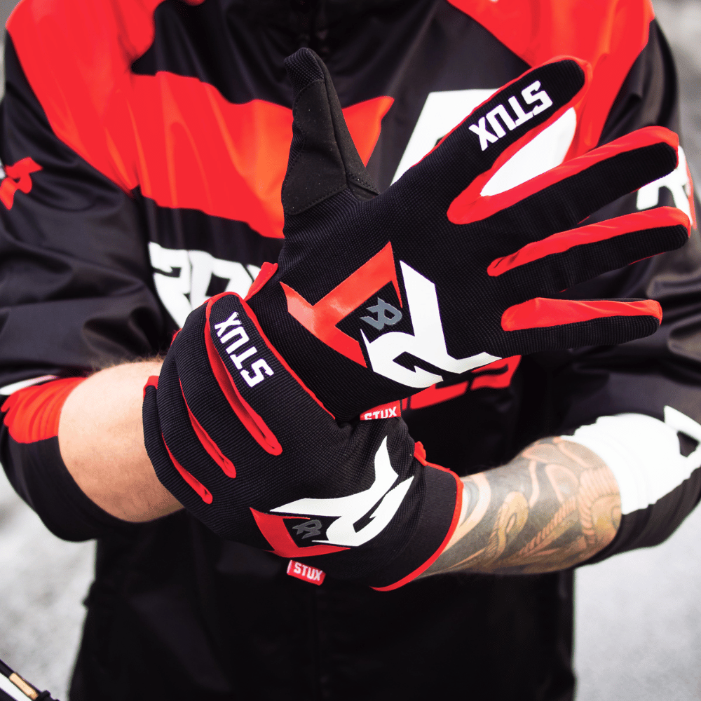 Road and Trials X Stux Gloves Red