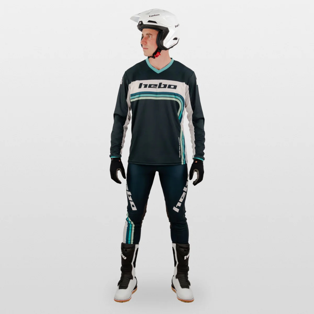 Hebo Pro Trial Retro Pants – Green - Road and Trials