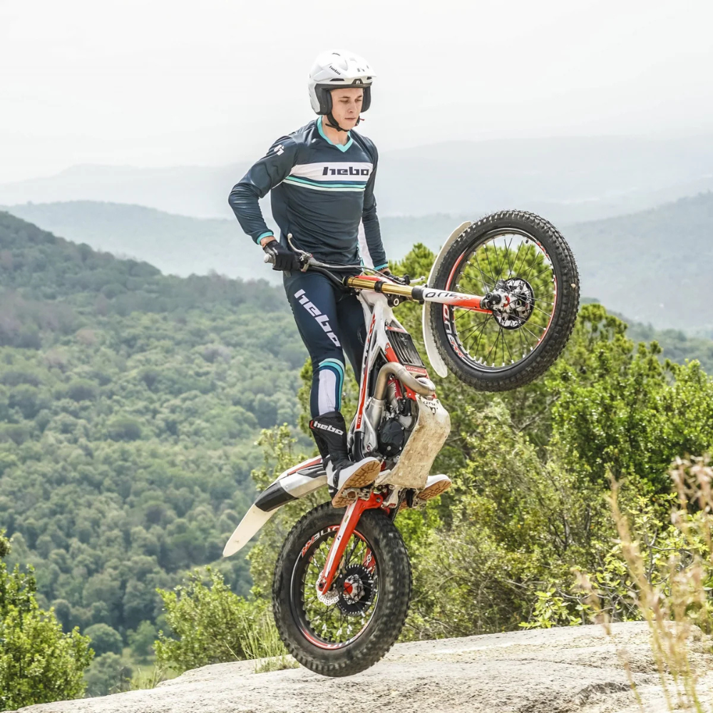 Hebo Pro Trial Retro Shirt – Green - Road and Trials