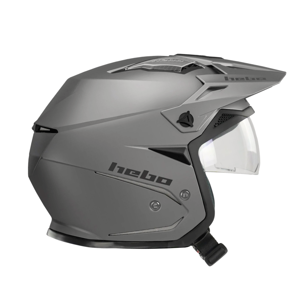 Hebo Trials Helmet Zone 5 Duo - Grey - Road and Trials