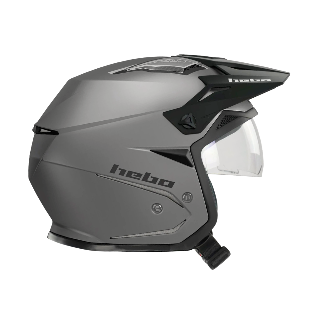 Hebo Trials Helmet Zone 5 Duo - Grey - Road and Trials