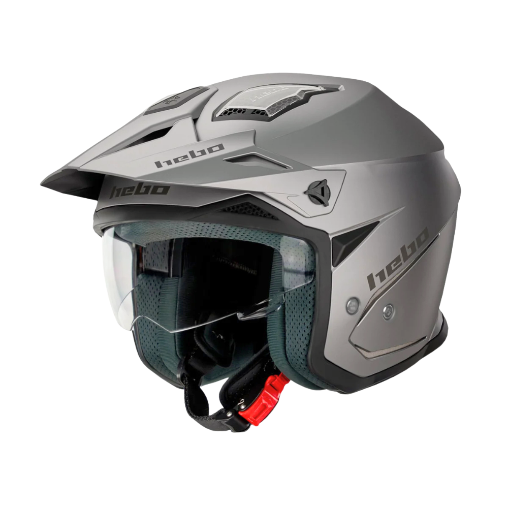Hebo Trials Helmet Zone 5 Duo - Grey - Road and Trials