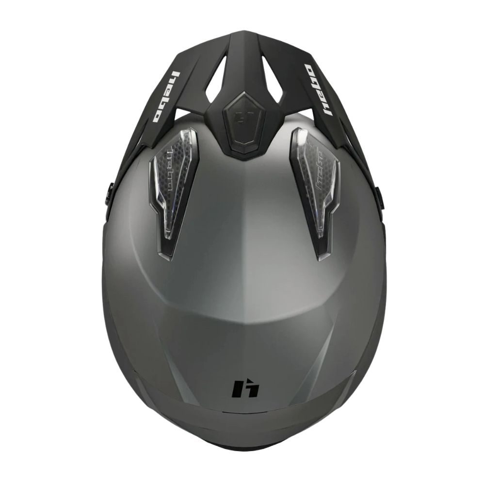 Hebo Trials Helmet Zone 5 Duo - Grey - Road and Trials