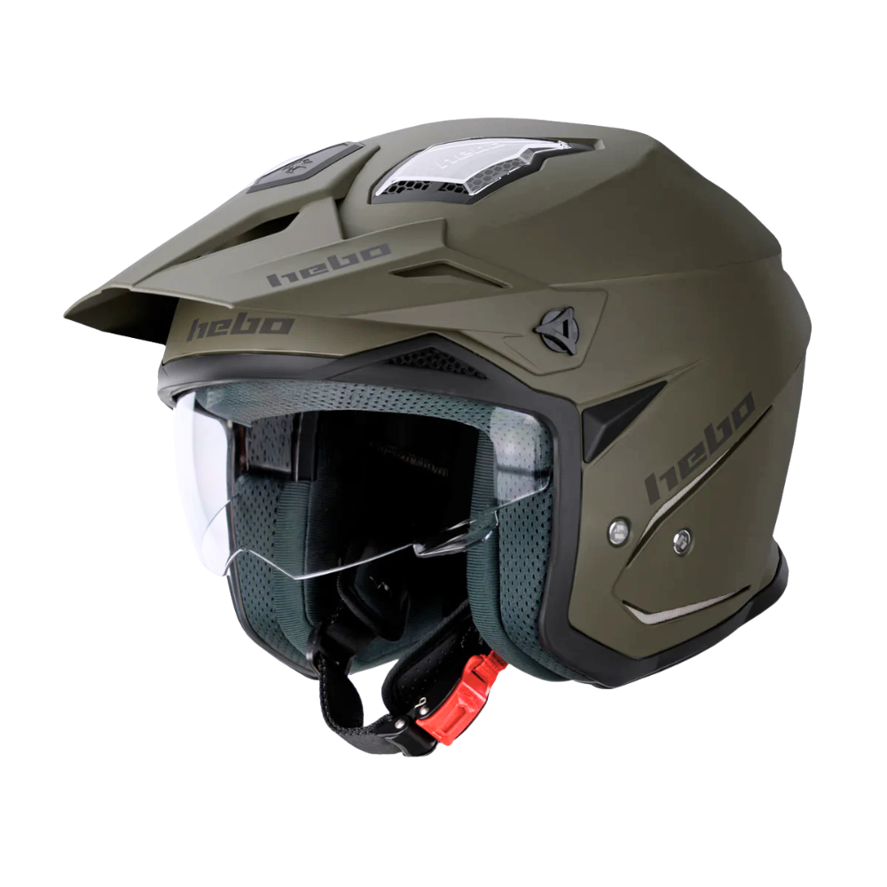 Hebo Trials Helmet Zone 5 Duo - Khaki - Road and Trials