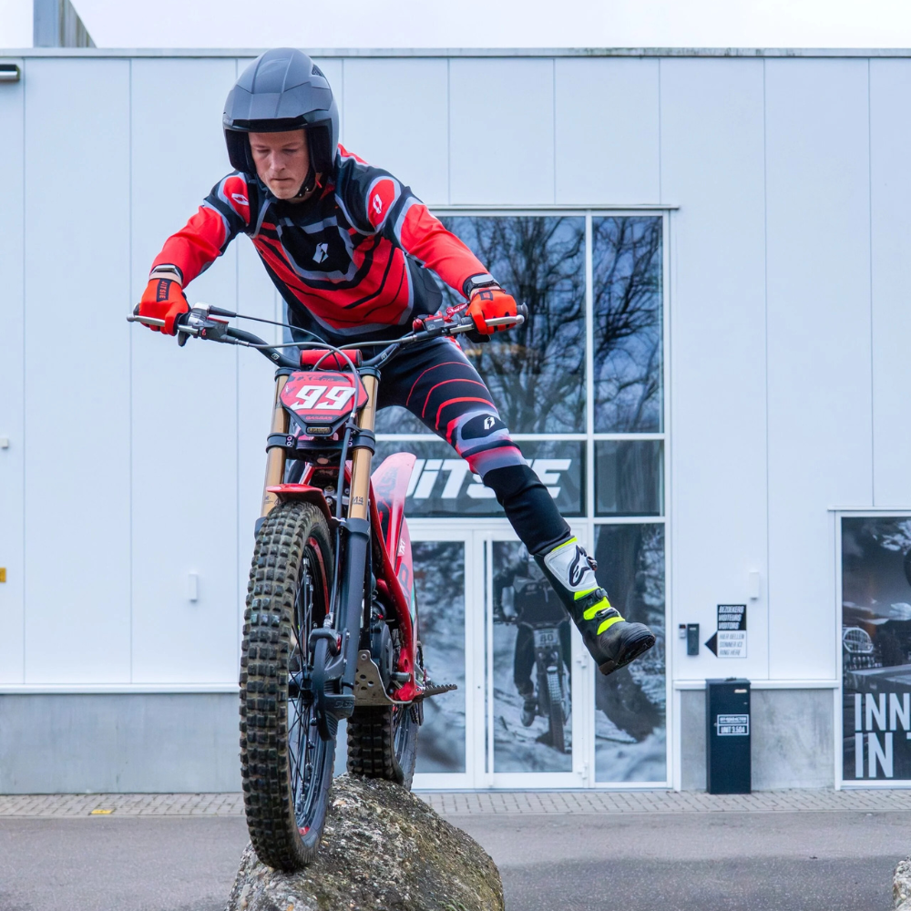 Jitsie L3 Petrl Trials Pants - Red - Road and Trials