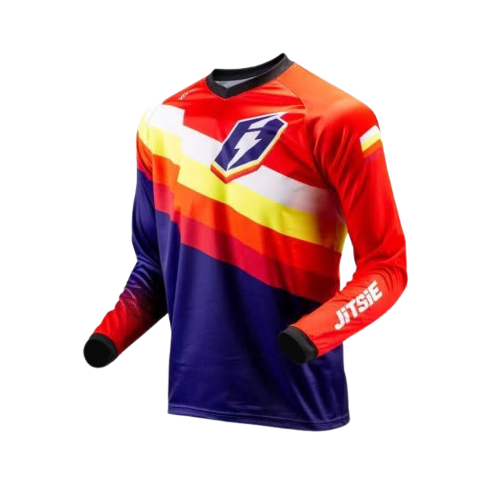 Jitsie L3 Voita Trials Shirt – Red / Navy - Road and Trials
