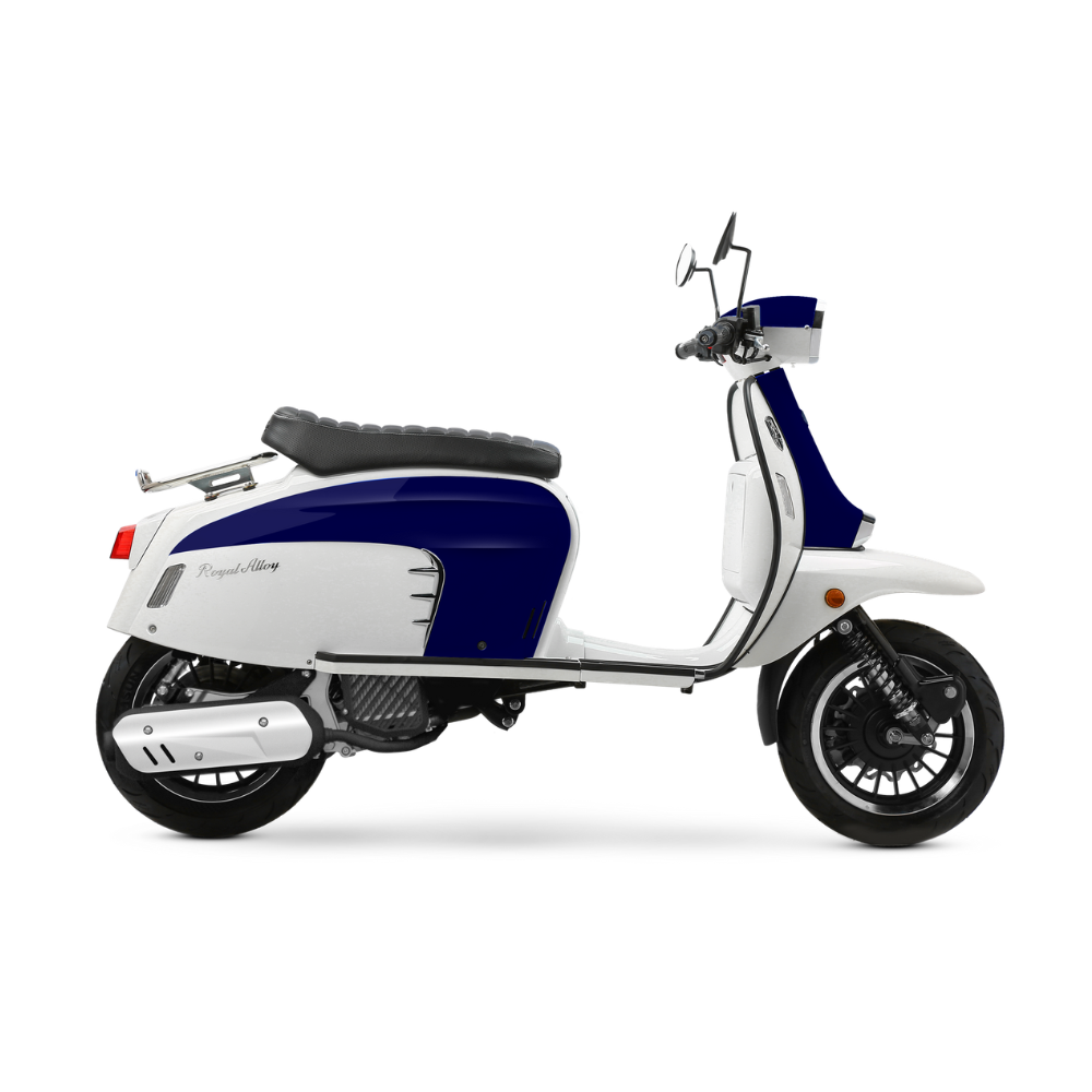 Royal Alloy GT1 125 - Metal Blue / White - Road and Trials