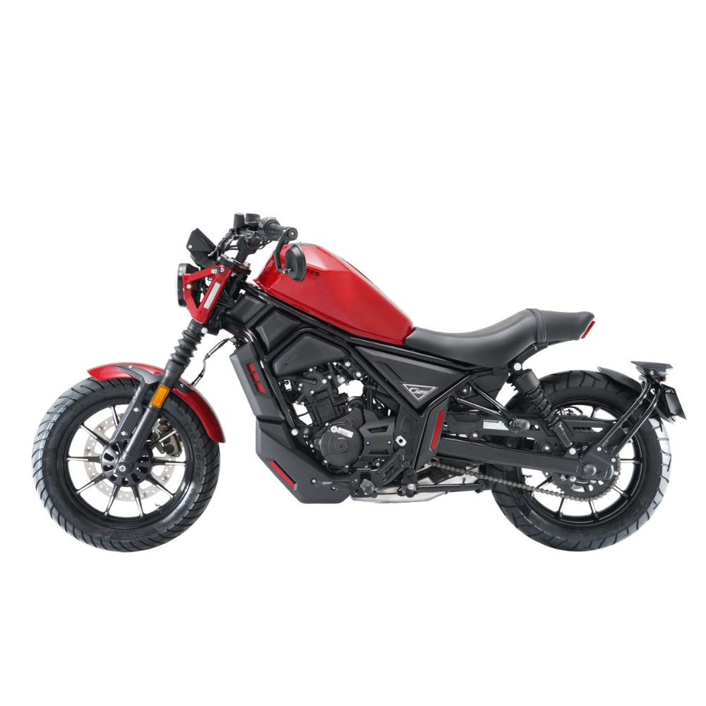 Zontes ZT125-C Cruiser - Red - Road and Trials