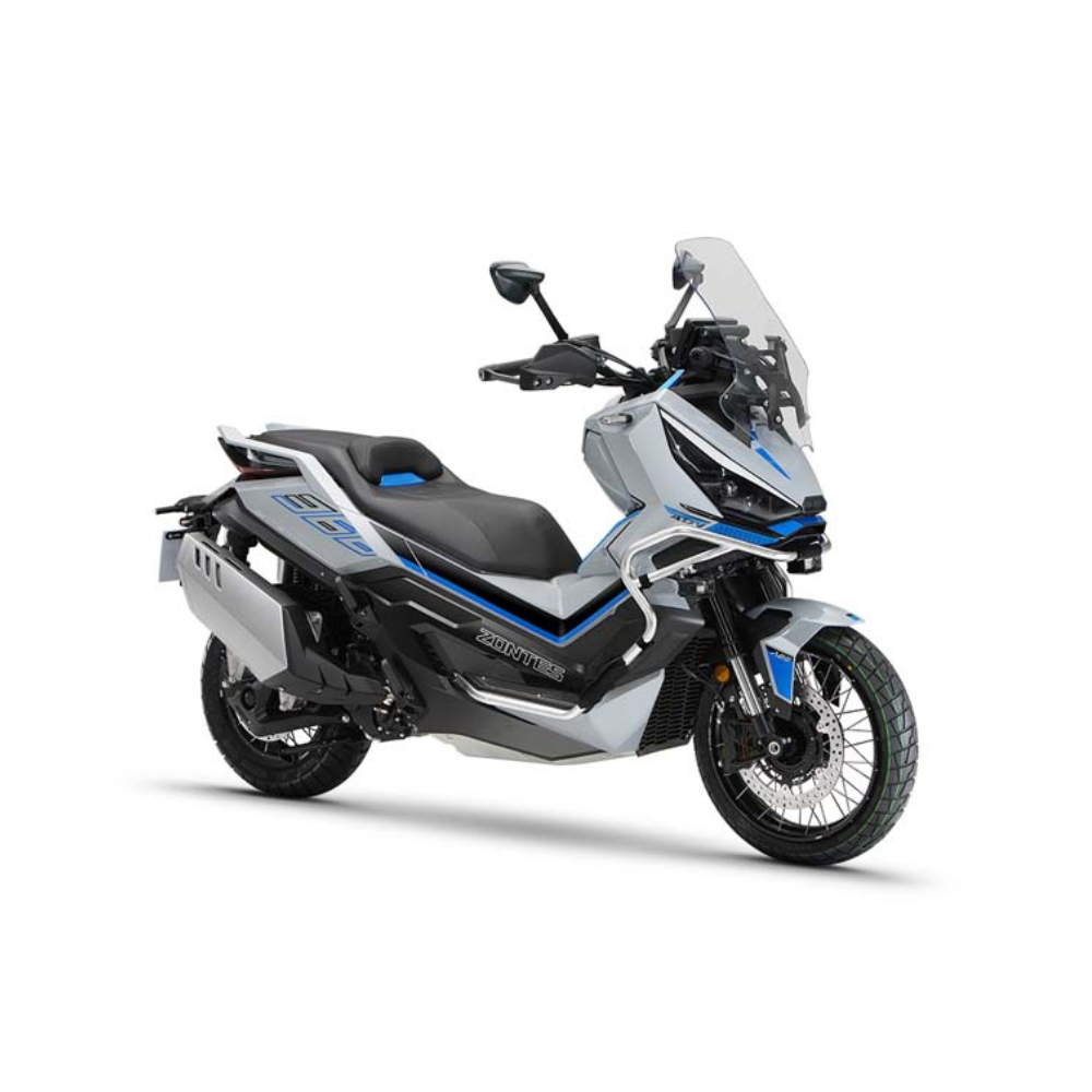 Zontes ZT368T-G Adventure Scooter - Grey / Blue