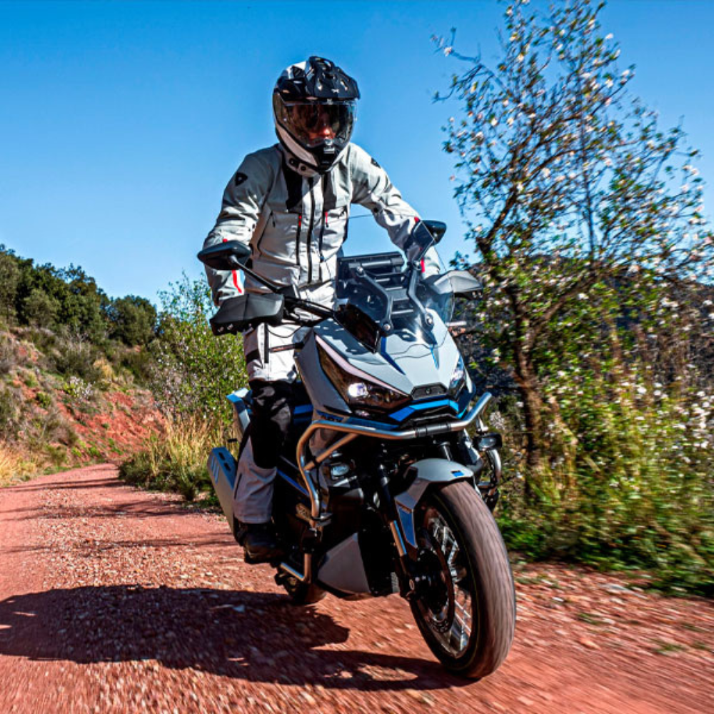 Zontes ZT368T-G Adventure Scooter - Grey / Blue